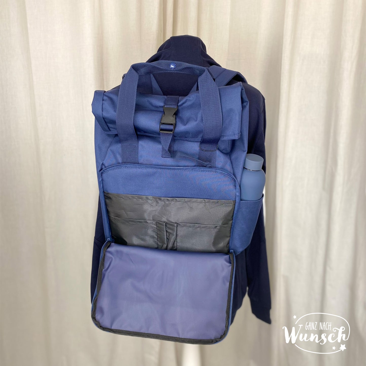 ETB | geräumiger Rolltop Rucksack | 19 Liter