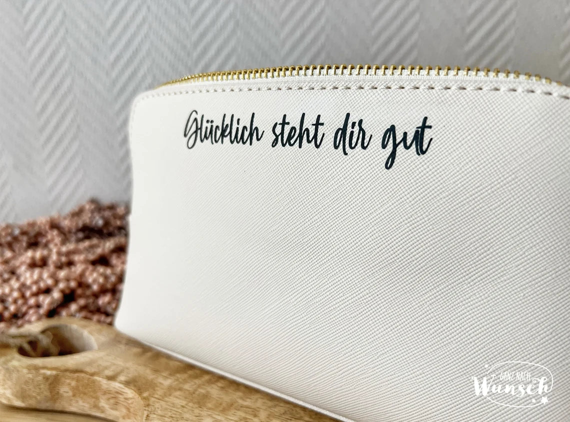 Personalisierte Kosmetiktasche mit Name | Kosmetikbeutel | Kulturtasche | Schminktasche | Geschenk für Freundin | personalisiertes Geschenk