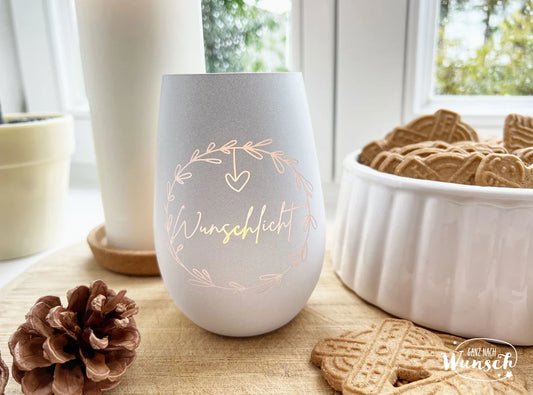 Windlicht | Geburtstag | Gravur | Kristallglas | Wunschlicht | Vase | Geschenk zum Geburtstag | Landhaus | Häuser | Weihnachten | Herbst