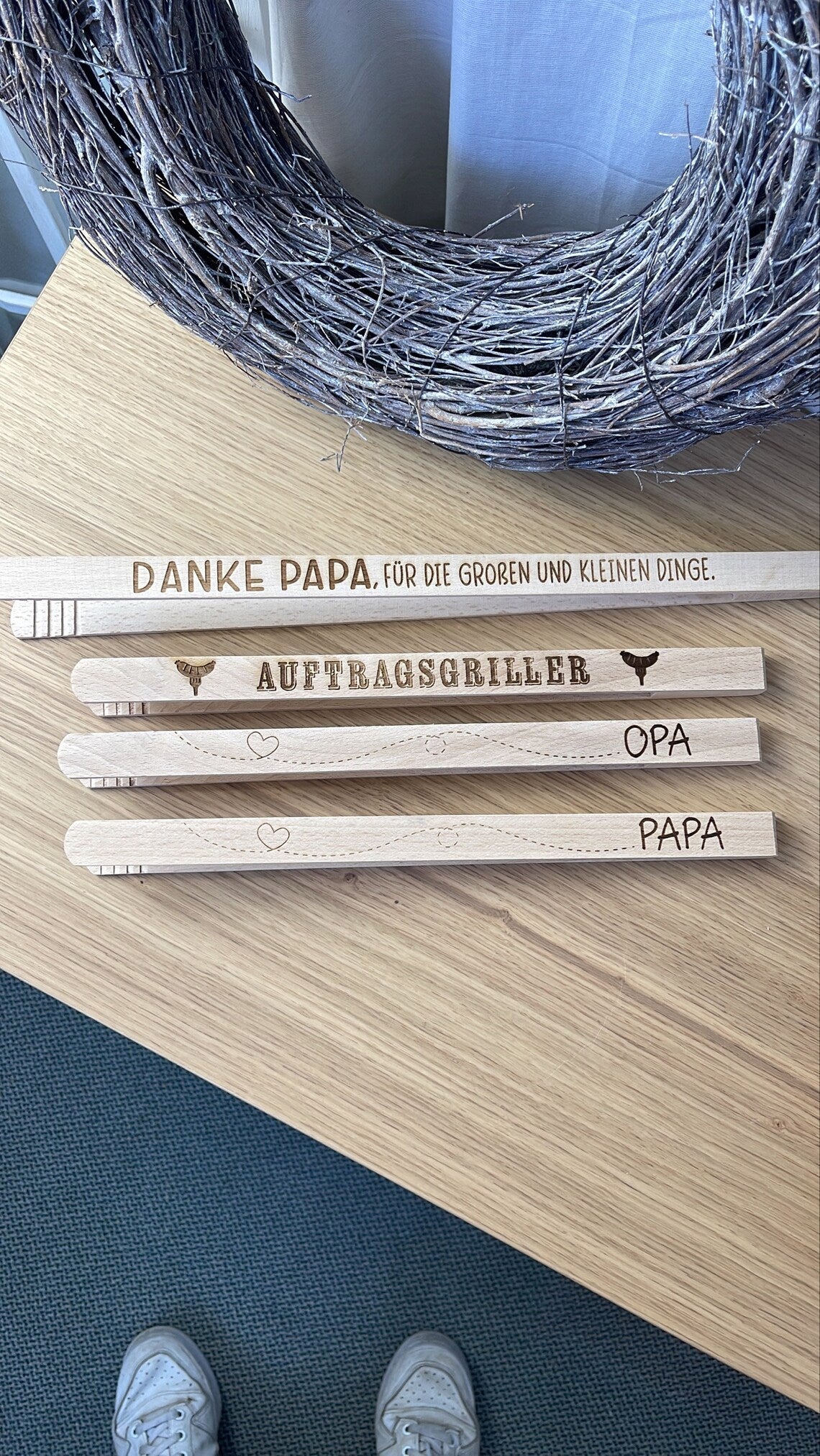 Personalisierte Grillzange | Grillzange | Geschenk zum Vatertag | Papa | Geschenk zum Geburtstag | Männergeschenk | Opa, Papa, Patenonkel