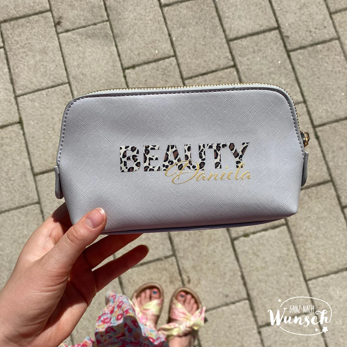 Kosmetiktasche | Beauty Bag | Make Up Tasche | Kosmetikbeutel | Kulturtasche | Schminktasche | Geschenk Freundin | personalisiert mit Namen