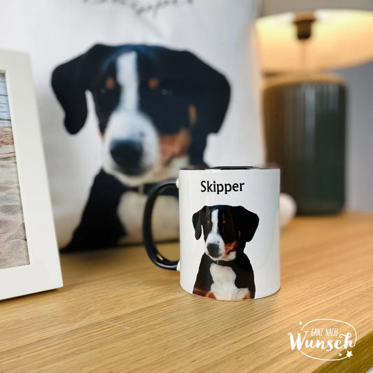 Tasse bedruckt mit Tier Foto: Haustier, Hund, Katze, Vogel, usw. | Keramik