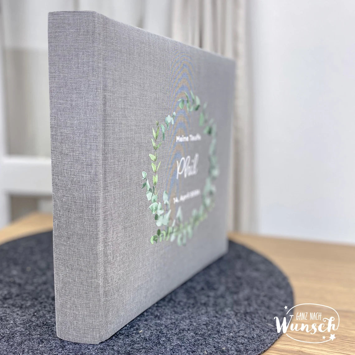 Personalisiertes Fotoalbum Leinen Einband | Gästebuch | Konfirmation | Kommunion | Hochzeit | Fotobuch | Erinnerungsalbum | Taufe | Geburt